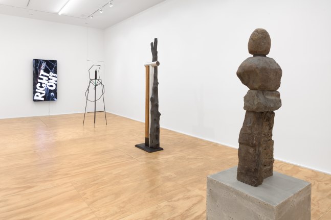 installation view of works by various artists