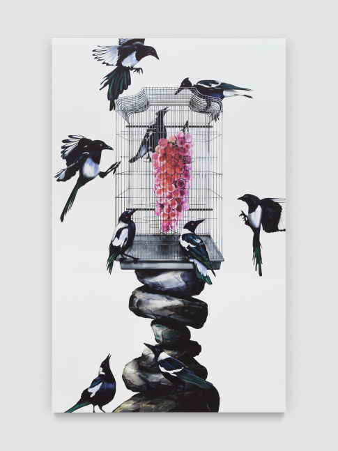 Sour Grapes

2024

Nail polish, ink on PVC

120 x 75 cm / 47 1/4 x 29 1/2 in

&amp;copy; Louisa Gagliardi