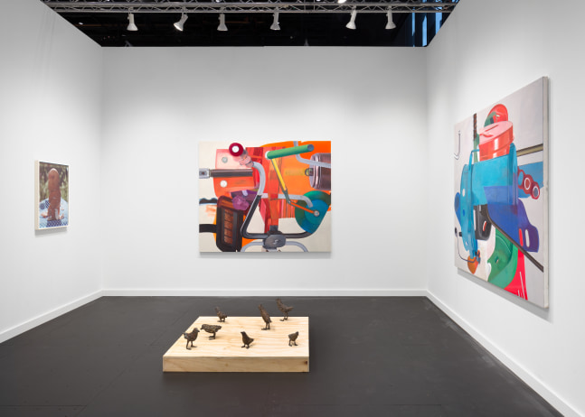 Installation view of works by various artists