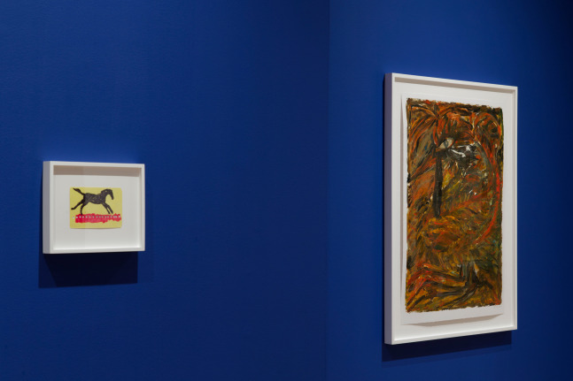 Installation view, Josh Smith, Life Drawing, The Drawing Center, New York, 2024