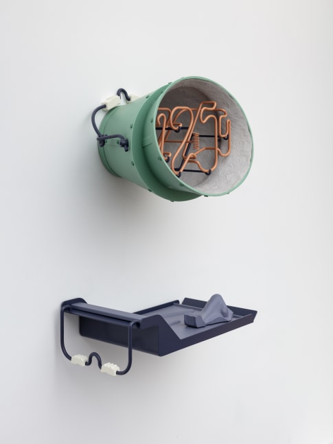 Installation view of sculptures by Magali Reus