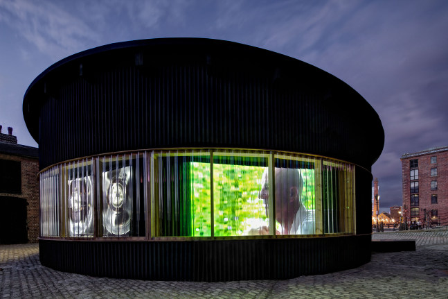 Installation view of Works by Doug Aitken