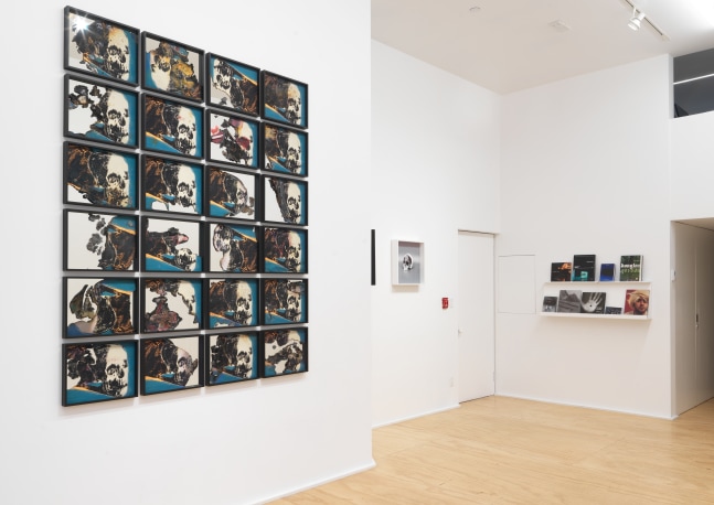 Installation view of Douglas Gordon film and installation exhibition