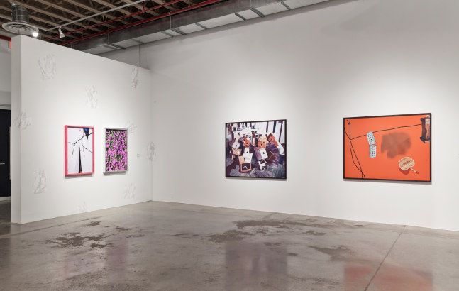 Installation view of Works by Lucas Blalock