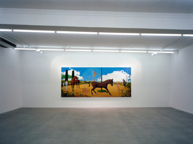 Installation view of Verne Dawson paintings exhibition