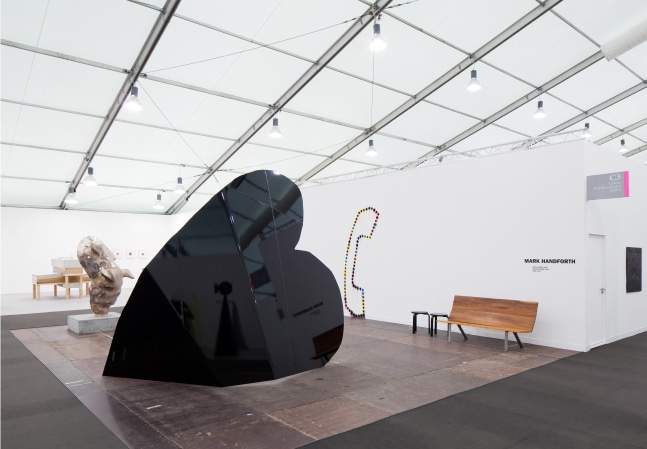 Installation view of sculptures by Mark Handforth