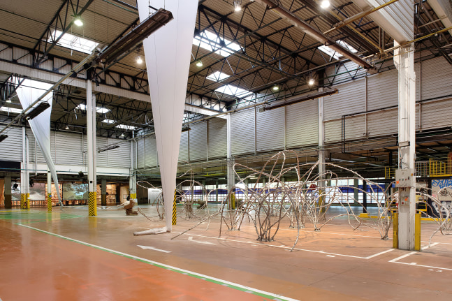 Installation view of sculptures by Jean-Marie Appriou