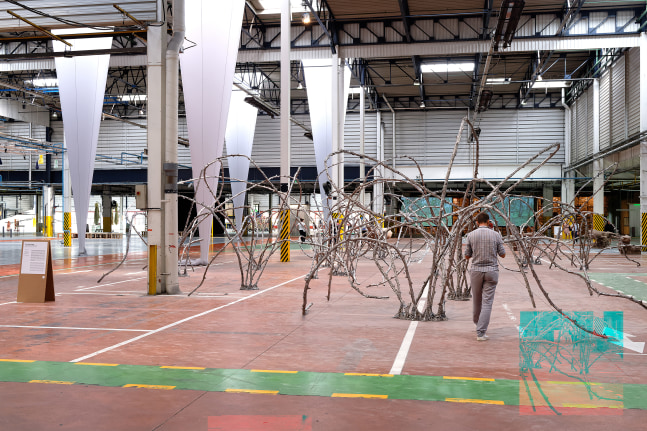 Installation view of sculptures by Jean-Marie Appriou