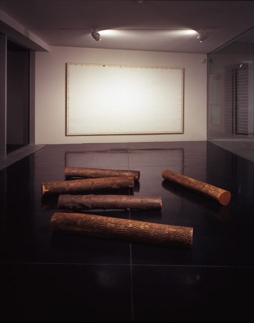 Installation view of paintings by Tim Rollins and K.O.S.