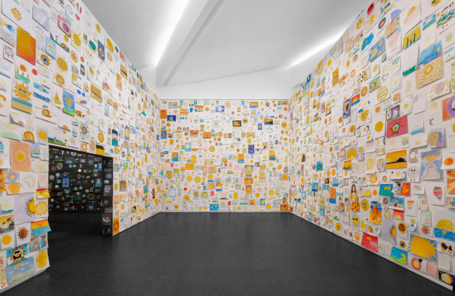 Installation view, Ugo Rondinone, long last happy, Arte Abierto, Mexico City, 2025