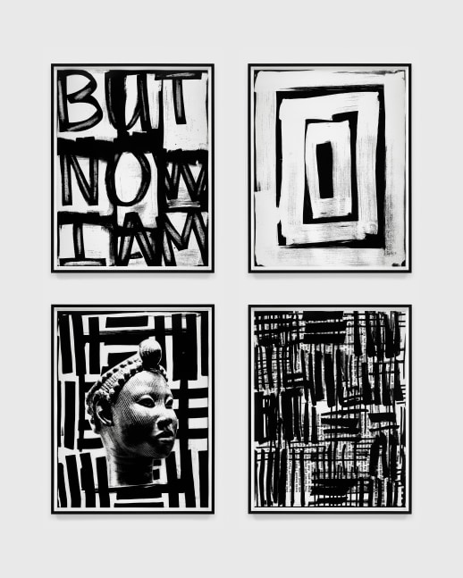 Adam Pendleton 4-part silkscreen artwork