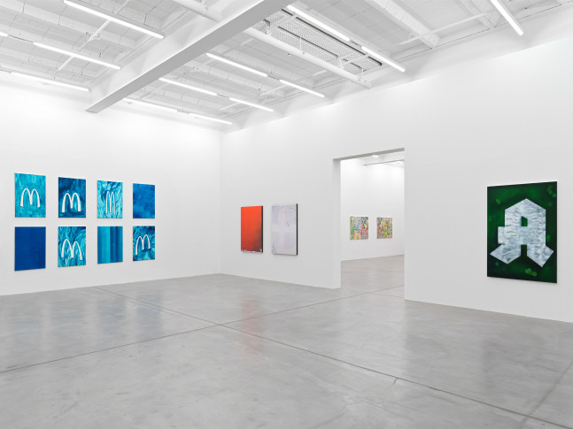 Installation view of works by various artists