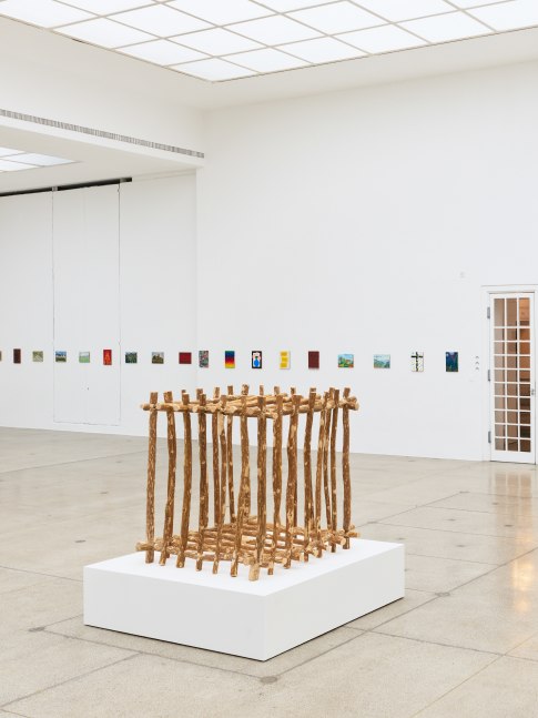 installation view of works by Jean-Frédéric Schnyder