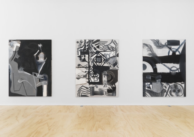 Installation view of Tobias Pils paintings exhibition