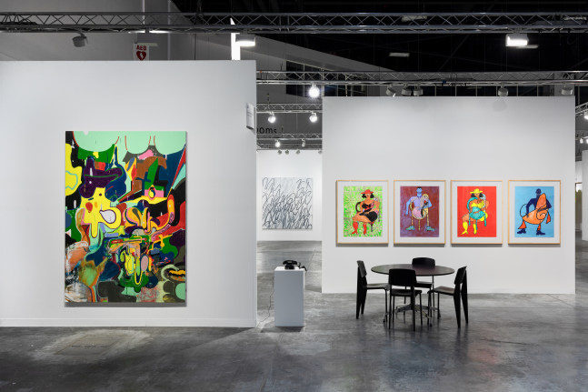 Installation view of works by various artists