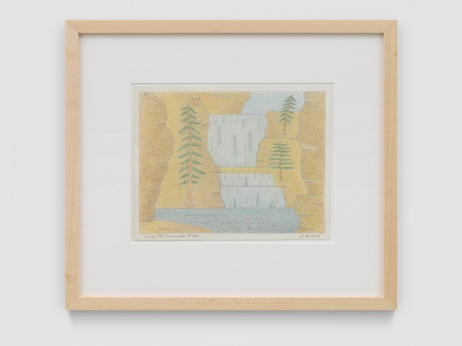 Along the Columbia River

2023

Colored Pencil on Arches paper

Sheet 18 x 23 cm / 7 x 9 in

Frame 33.5 x 38.5 x 3 cm / 13 1/4 x 15 1/8 x 1 1/8 in

&amp;copy; John Dilg