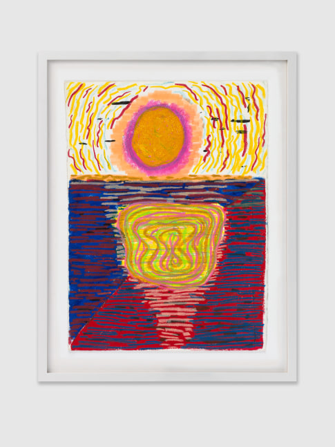 AS WE MELT 2020 Mixed media on paper  Image 38 x 28 cm / 15 x 11 in Frame 48 x 38 x 3.5 cm / 18 7/8 x 15 x 1 3/8 in