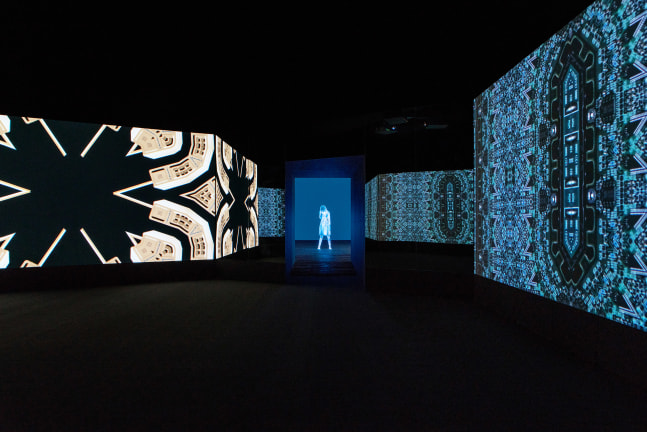 Installation view of Works by Doug Aitken
