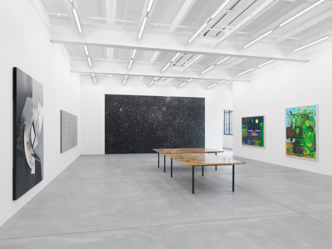 Installation view of paintings group exhibition