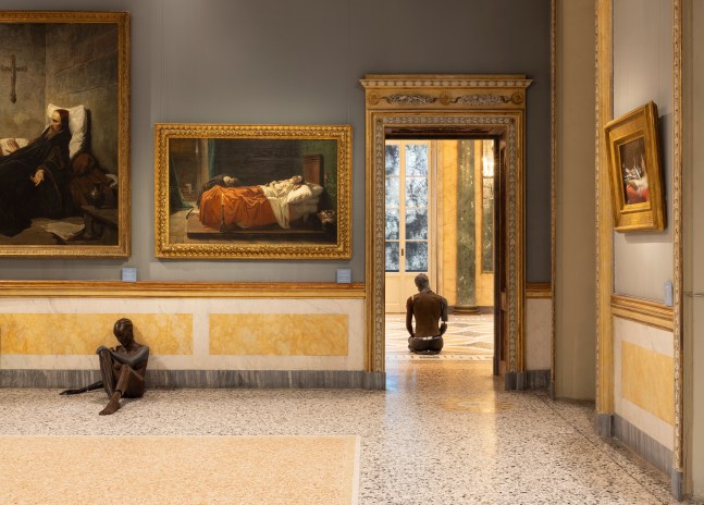 Installation view, Ugo Rondinone, terrone, Galleria d&amp;#39;Arte Moderna, Milan, 2025