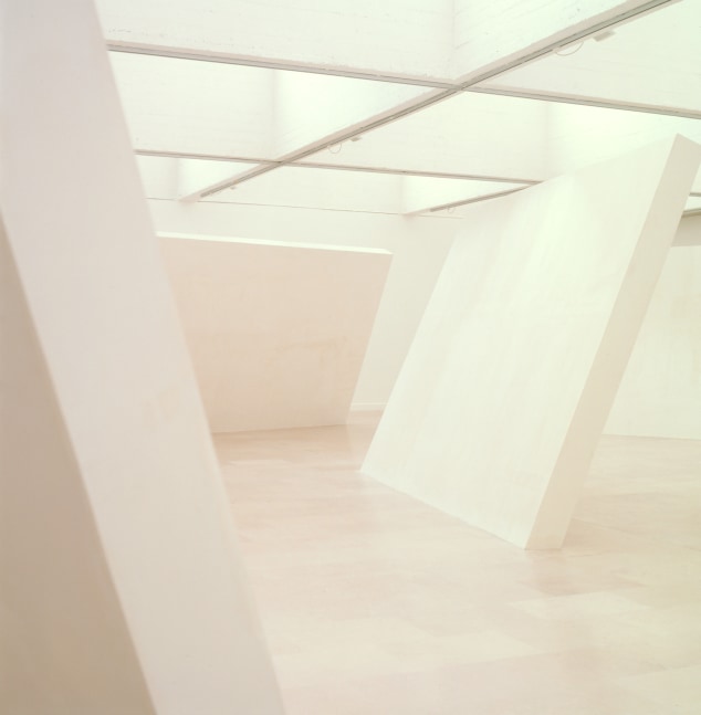 Installation view of sculptures by Ugo Rondinone