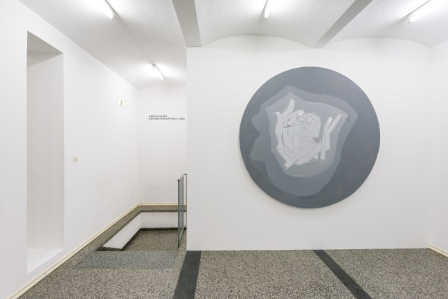 Installation view of paintings by Tobias Pils
