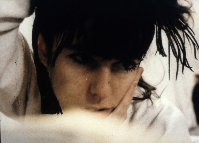 Me as Isabelle Adjani on T.V.
Denying She Has AIDS

1988
C-Print; framed
Ed. 4/5
Image 28 x 35.5 cm / 11 x 14 in
Frame 44 x 55 x 3.5 cm / 17 3/8 x 21 5/8 x 1 1/2 in

&amp;copy; Karen Kilimnik