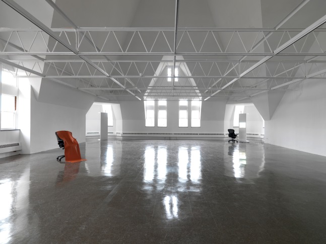 Installation view of works by Trisha Donnelly