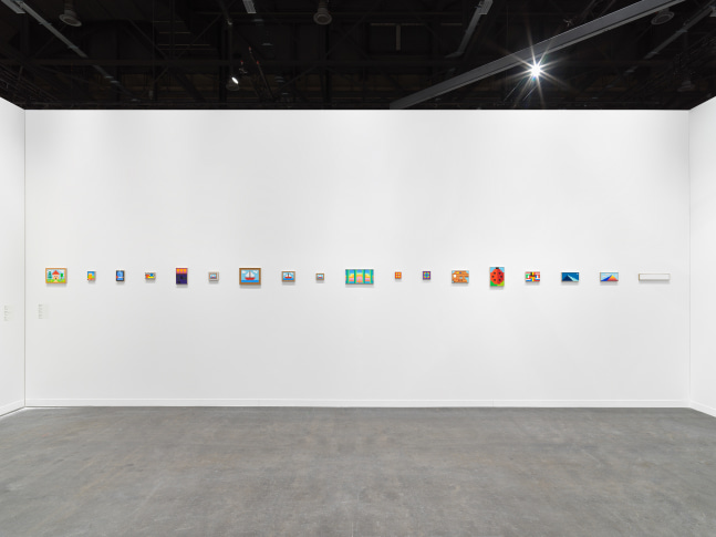 Installation view of paintings by Jean-Frédéric Schnyder