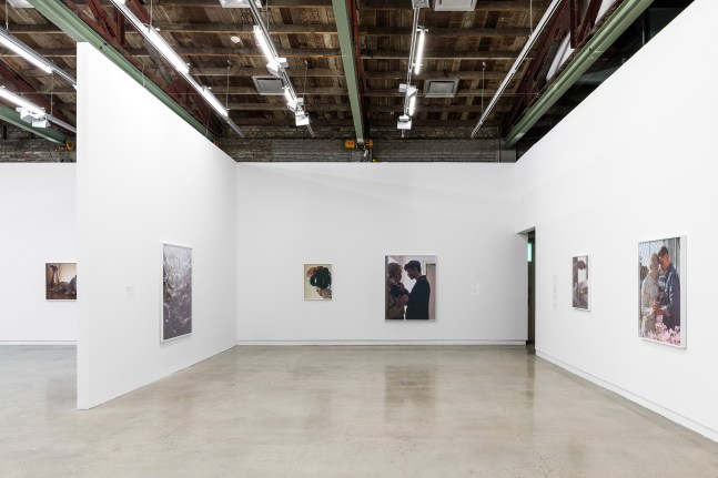 Installation view of photographies by Torbjørn Rødland