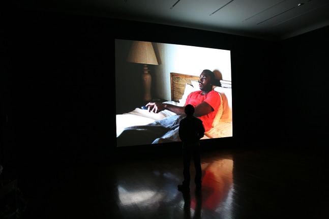 Installation view of Works by Doug Aitken