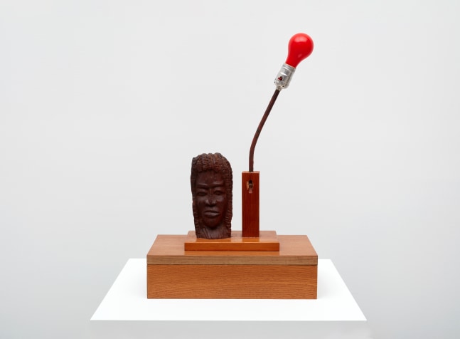 Midnight

2023

Wood, metal, light bulb

Sculpture 59.5 x 38 x 22.5 cm / 23 3/8 x 15 x 8 7/8 in

&amp;copy; Joe Bradley