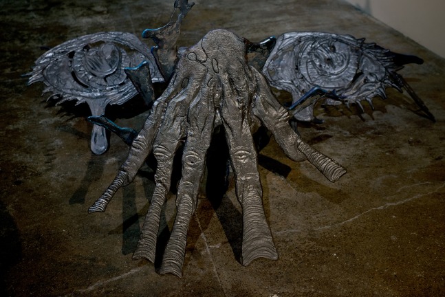 Installation view of sculptures by Jean-Marie Appriou