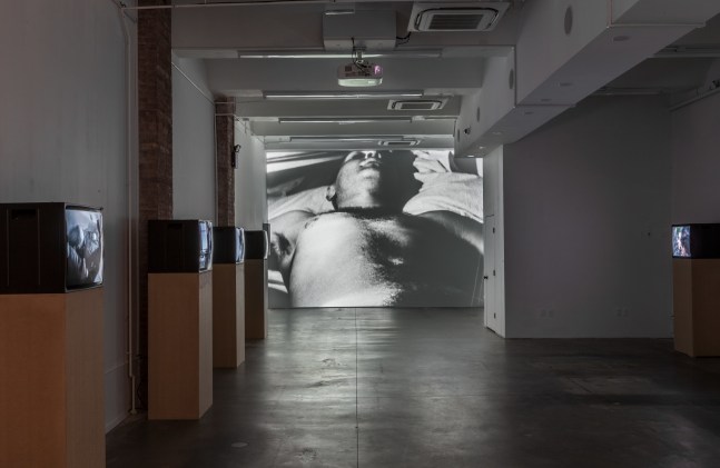 Installation view of works by John Giorno