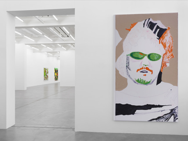 Installation view of Michael Williams paintings exhibition