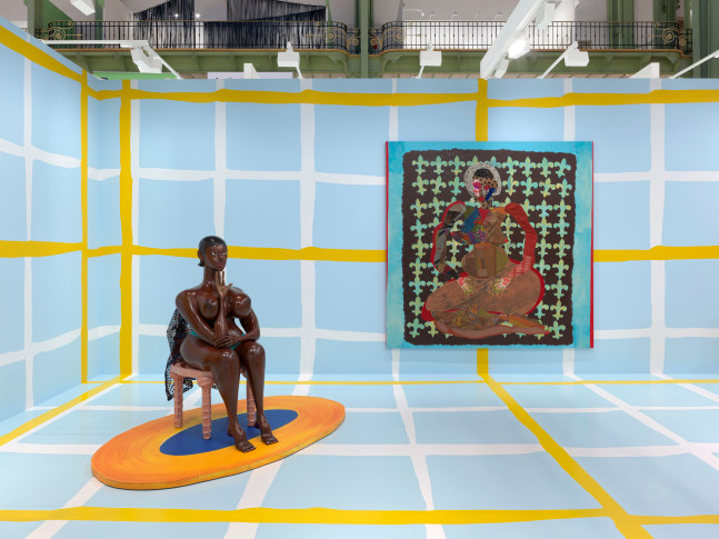 Installation view, Tschabalala Self, My House, Galerie Eva Presenhuber, Art Basel Paris, 2024