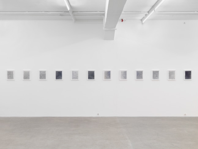 Installation view of Tim Rollins and K.O.S. paintings and text works exhibition