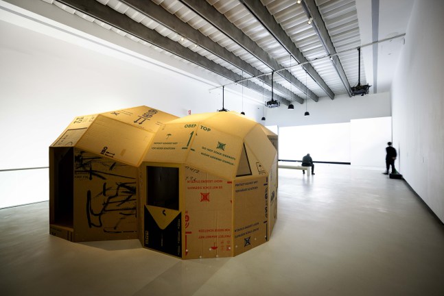 Installation view, Oscar Tuazon, Something in the Water, MAXXI, Rome, 2025