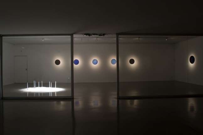 Installation view of works by Karen Kilimnik