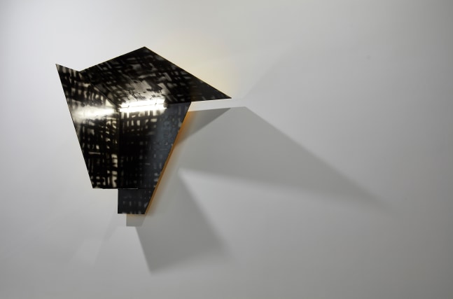 Installation view of sculptures by Martin Boyce