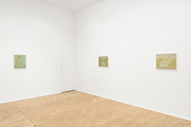 Installation view of John Dilg paintings exhibition