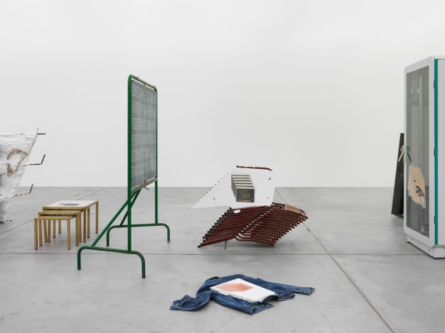 Installation view of Matias Faldbakken sculpture installation exhibition