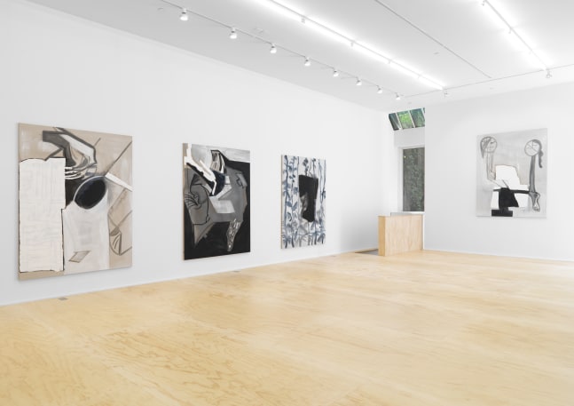 Installation view of Tobias Pils paintings exhibition