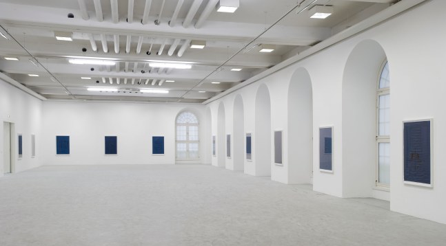 Installation view of sculptures by Matias Faldbakken