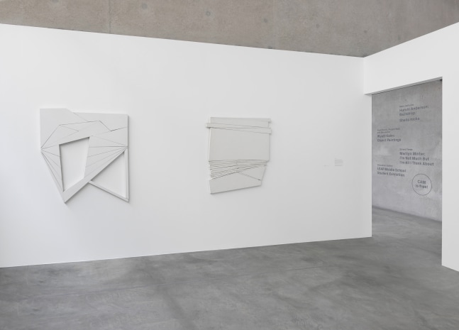 Installation view of works by Wyatt Kahn