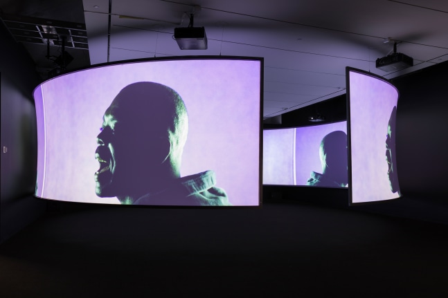 Installation view of Works by Doug Aitken