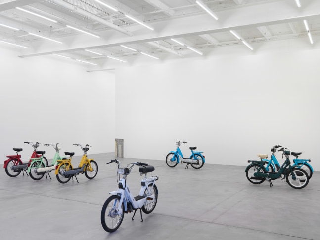 Installation view of Valentin Carron sculpture exhibition