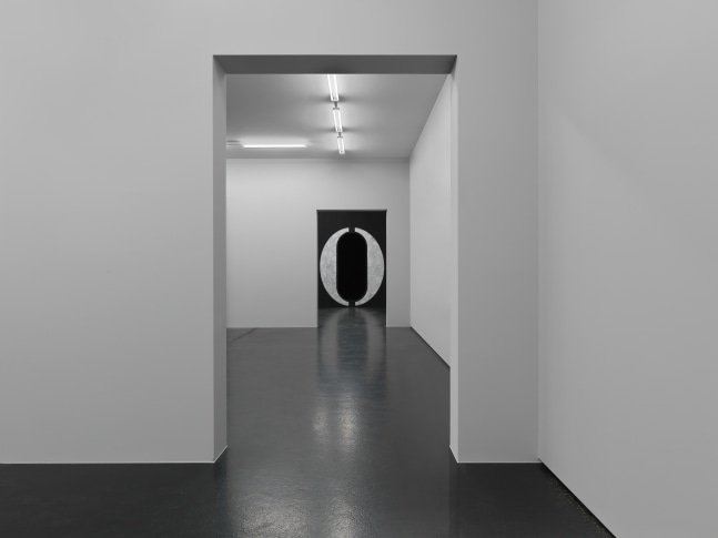 Installation view of sculptures by Ugo Rondinone