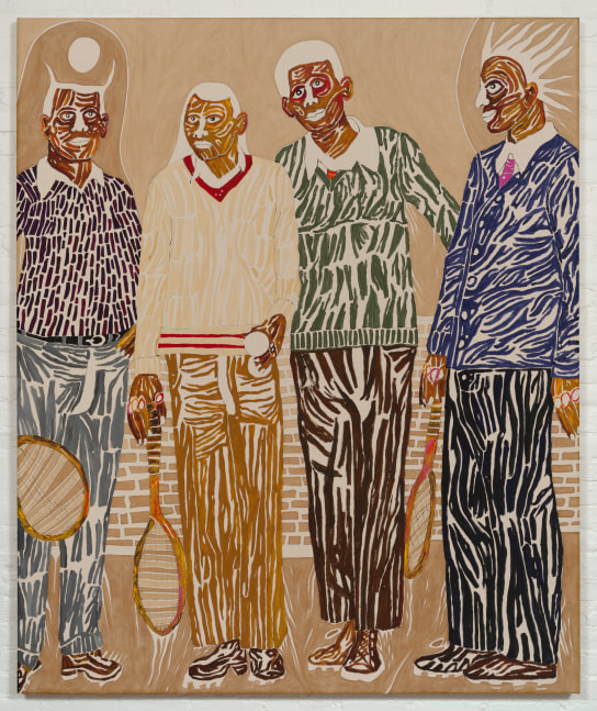 The Talented Tenth (Mixed Doubles)

2025

Acrylic and coffee on cotton canvas

183 x 152.5 cm / 72 x 60 in

&amp;copy; Chase Hall