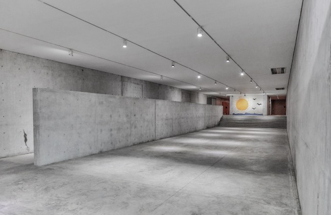 Installation view of work by Ugo Rondinone